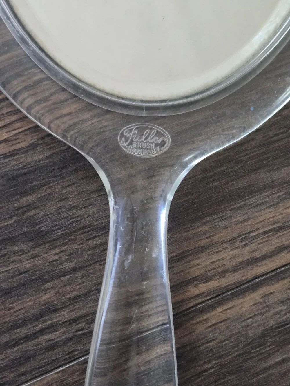 Vintage FULLER BRUSH COMPANY Two-Sided Lucite Handheld Vanity Mirror